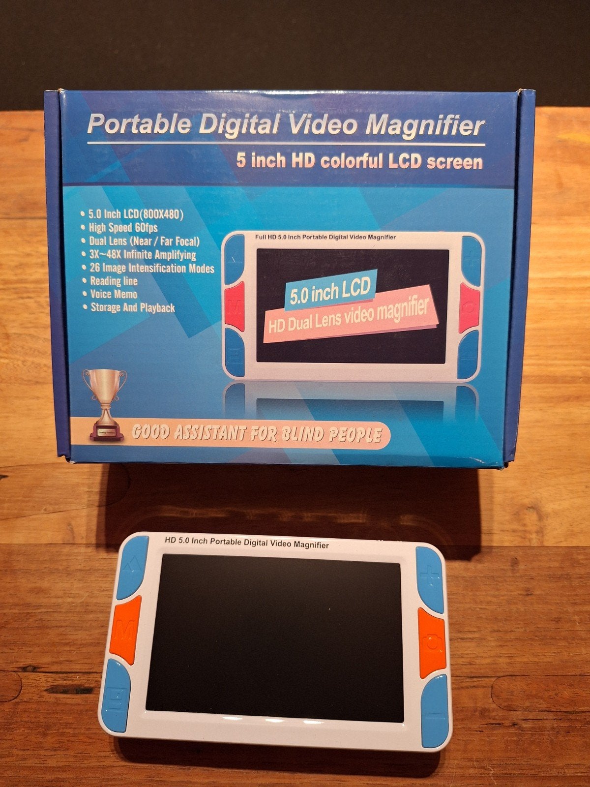 Draagbare Digitale Videovergrootglas 5 inch HD LCD, Ophalen, Nieuw, Vergrootglas of Loep