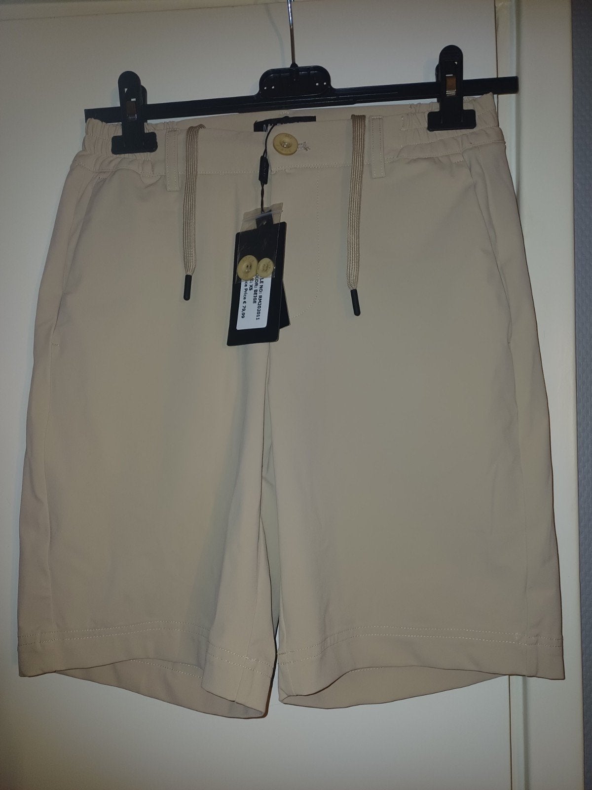Mi Piace Travel Bermuda Beige Heren XS, Mp, Mp, Beige, Nieuw