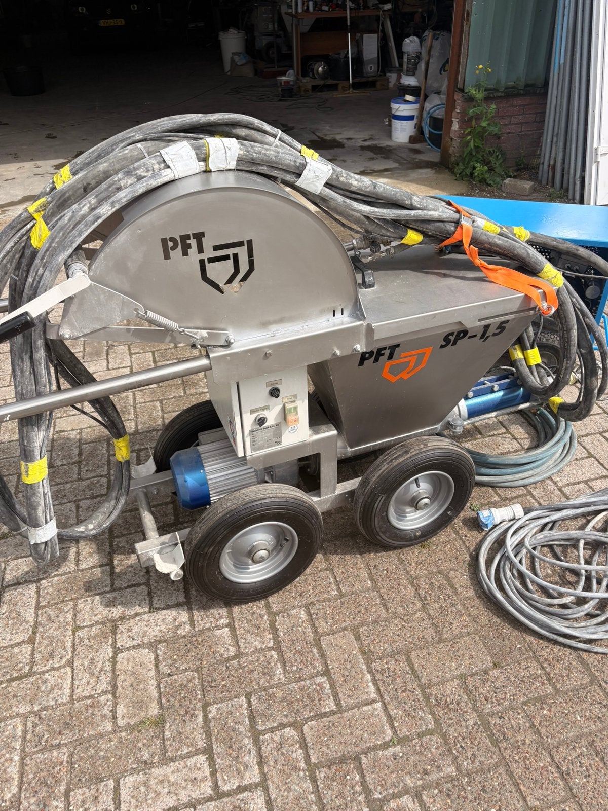 Pft sp1,5 en bst500 compressor, Ophalen, Gebruikt