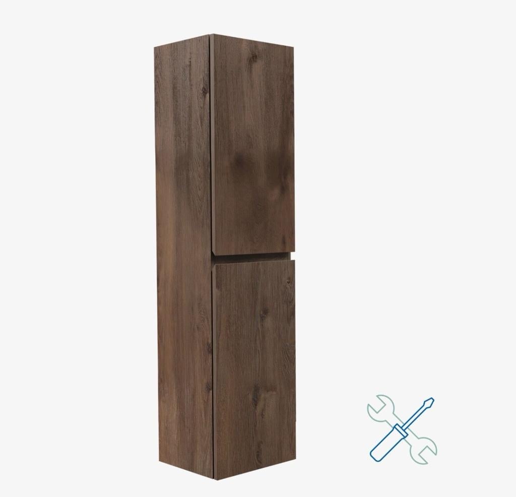 Badkamer zwevende kast (bruin) nieuw met lichte beschadiging, Ophalen, (Half)hoge kast, Minder dan 50 cm, 100 tot 150 cm