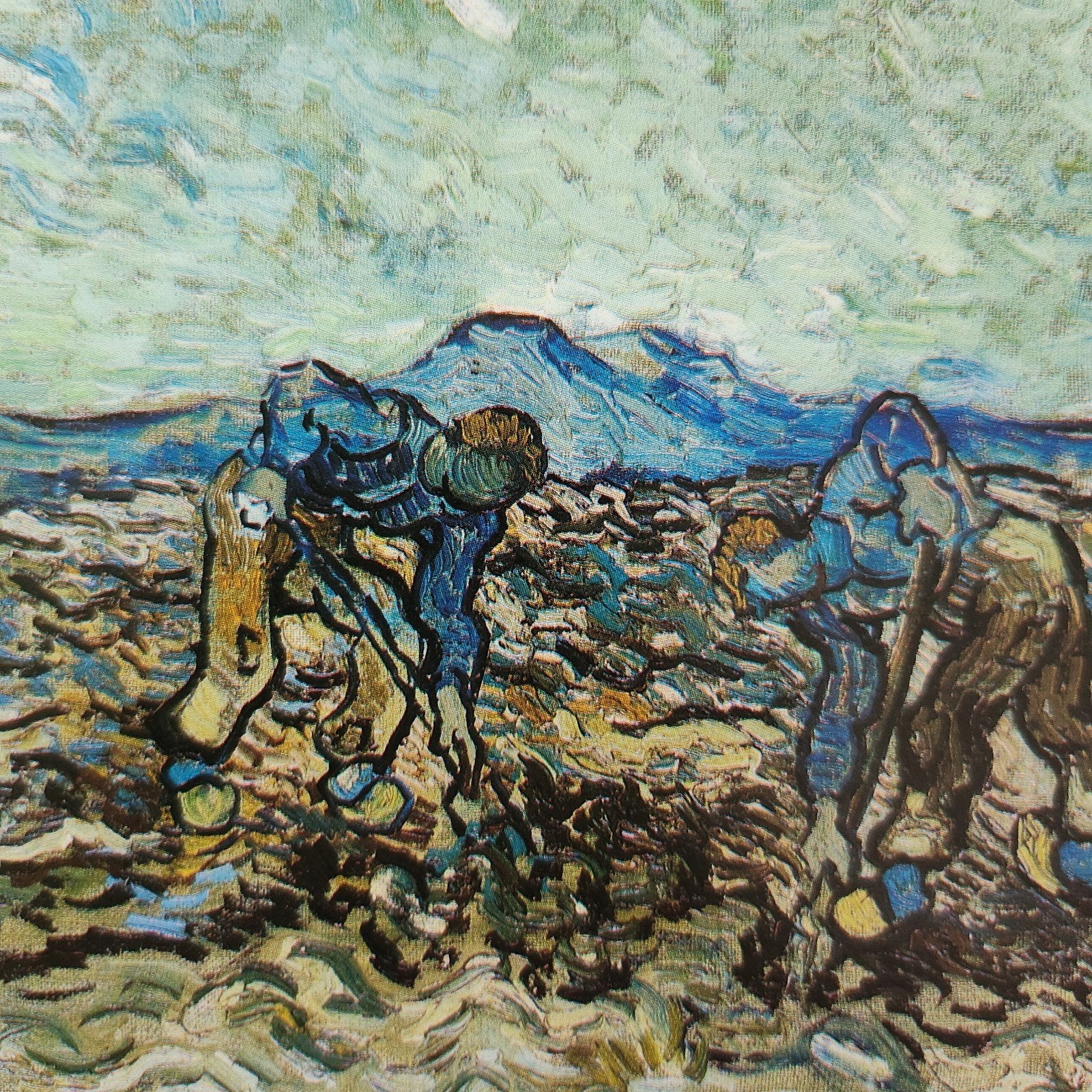 Kunstkaart Vincent van Gogh - Twee Boeren, Verzenden, 1980 tot heden, Ongelopen, Cultuur en Media