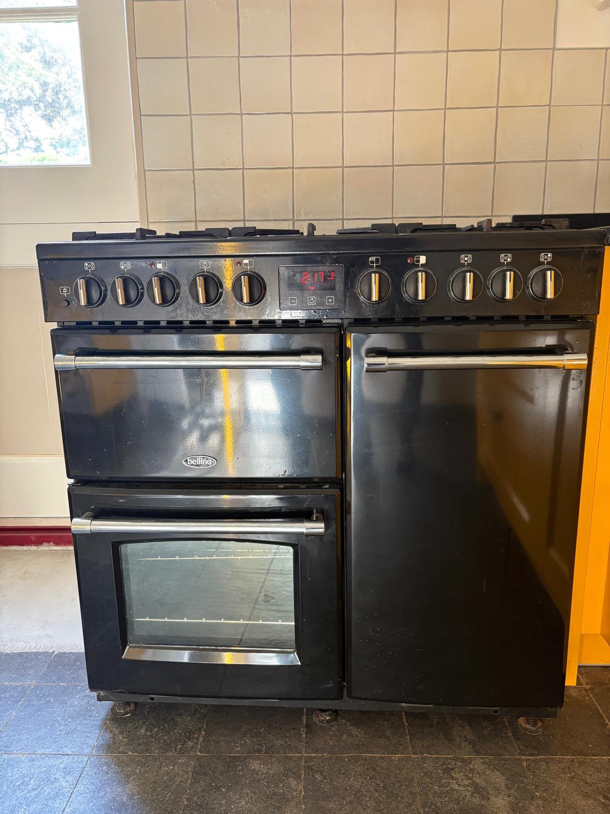 Fornuis met oven, Ophalen, Gebruikt, Inbouw, Gas