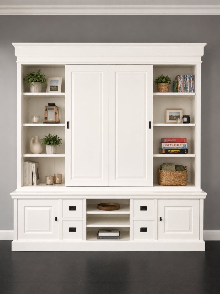 Tv-Wandkast, Ophalen, Gebruikt, Met deur(en), 200 cm of meer
