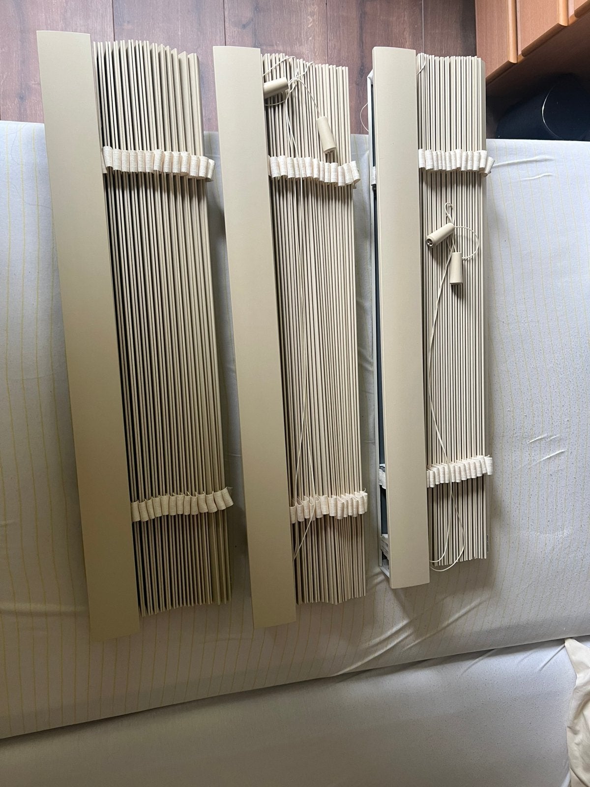 3   z.g.a.n. beige Jaloezieën, Huis en Inrichting, Ophalen, Zo goed als nieuw, Beige