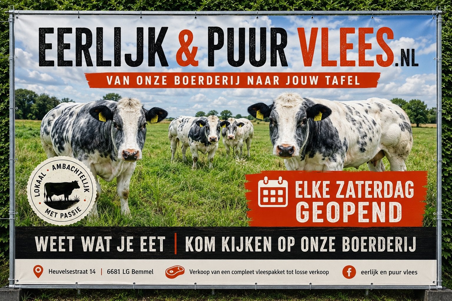 Eerlijk & Puur Vlees van Onze Boerderij - Direct van de Boer, Ophalen
