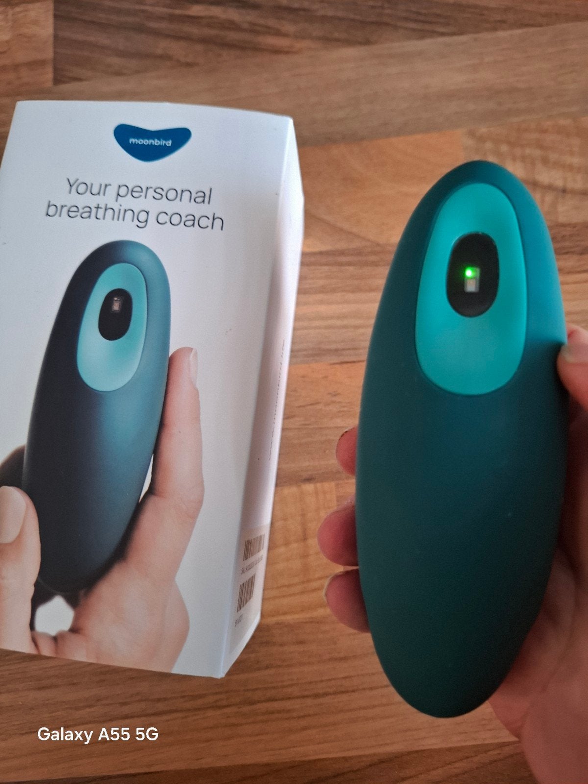 Moonbird ademcoach apparaatje - Zo goed als nieuw, Ophalen of Verzenden, Zo goed als nieuw