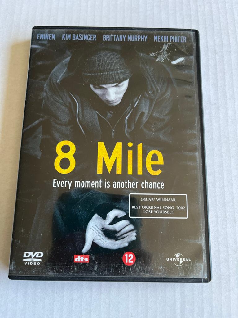 8 Mile DVD - Eminem, Kim Basinger, Brittany Murphy, Vanaf 12 jaar, Ophalen of Verzenden, Gebruikt, Overige genres