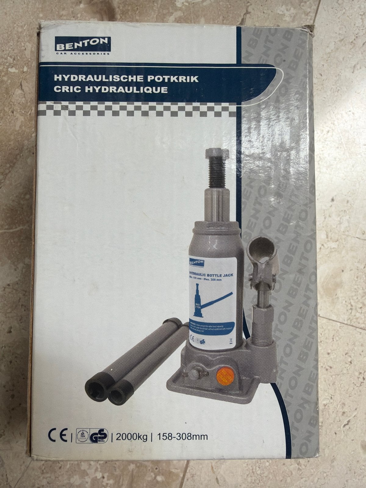 Benton Hydraulische Potkrik 2000kg - Zo goed als nieuw, Ophalen of Verzenden, Zo goed als nieuw, Hydraulisch, Potkrik