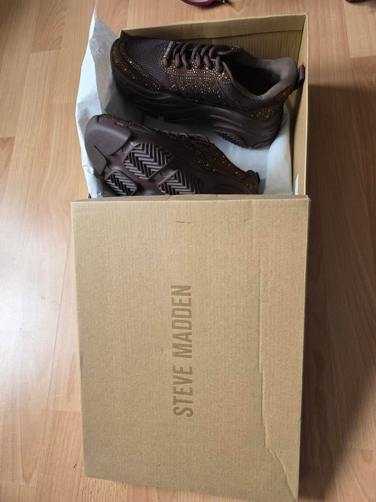 Steve Madden Sneakers Bruin met Glitters, Kleding | Dames, Schoenen, Bruin, Steve Madden, Nieuw, Ophalen of Verzenden