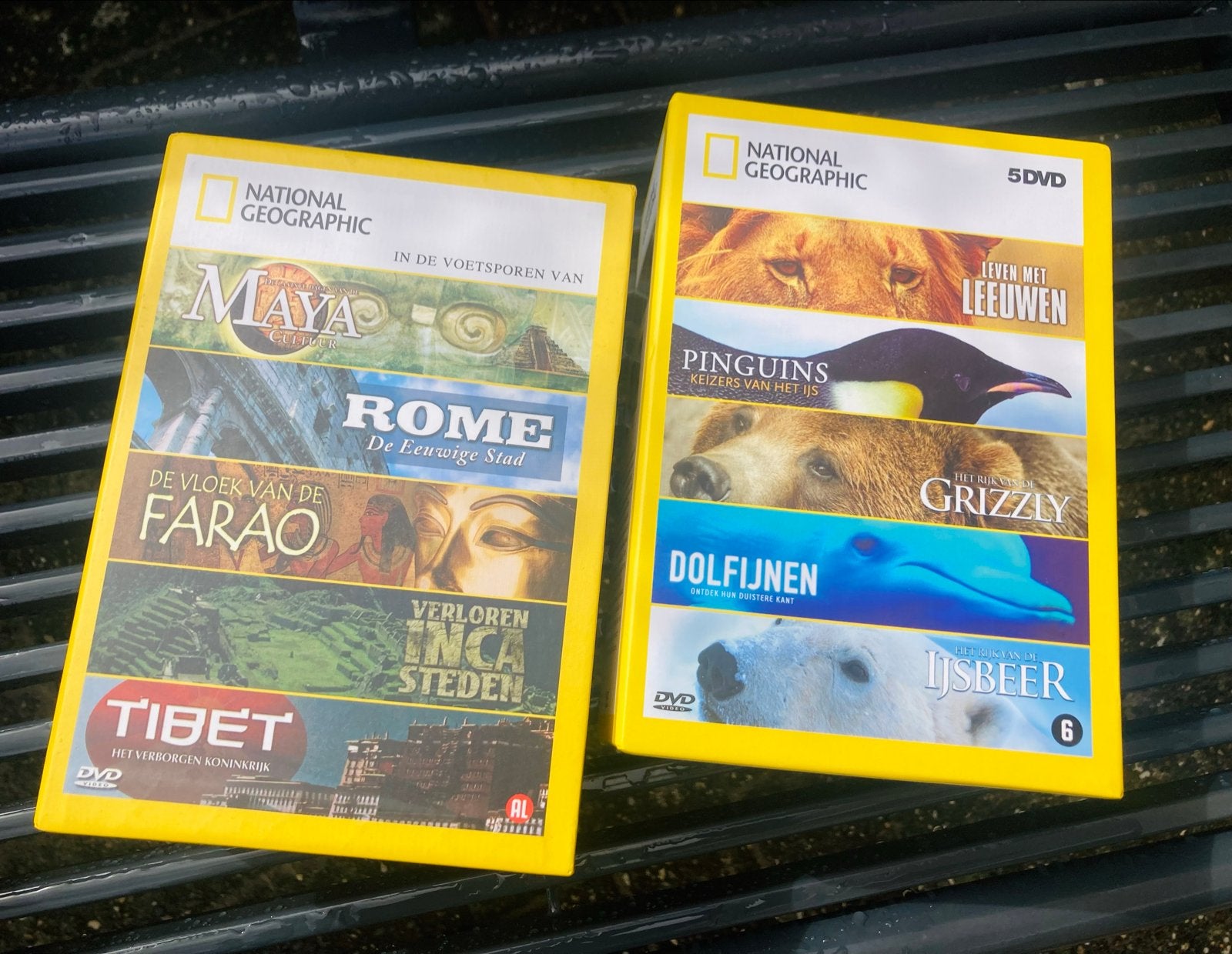 National Geographic DVD Set: In de voetsporen van & Dieren, Engels, Alle leeftijden, Nederlands, Natuur
