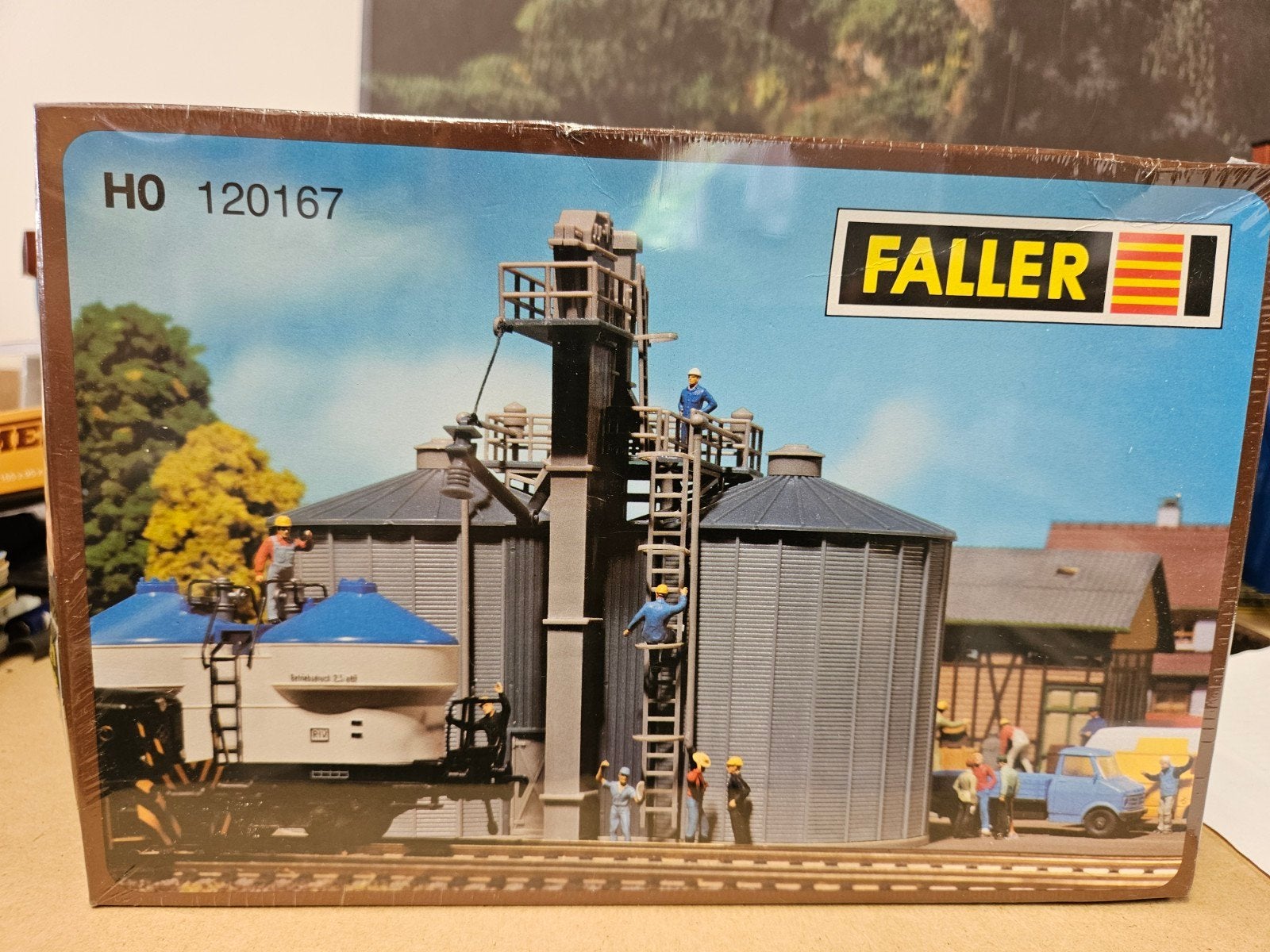 Faller 120167 Dubbele Silo Bouwdoos HO Nieuw, Ophalen of Verzenden, Nieuw, Brug, Tunnel of Gebouw, Overige merken