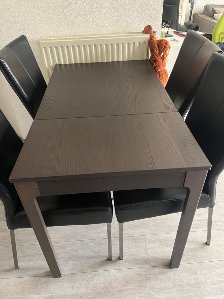 Uitschuifbare eettafel, Ophalen, Gebruikt