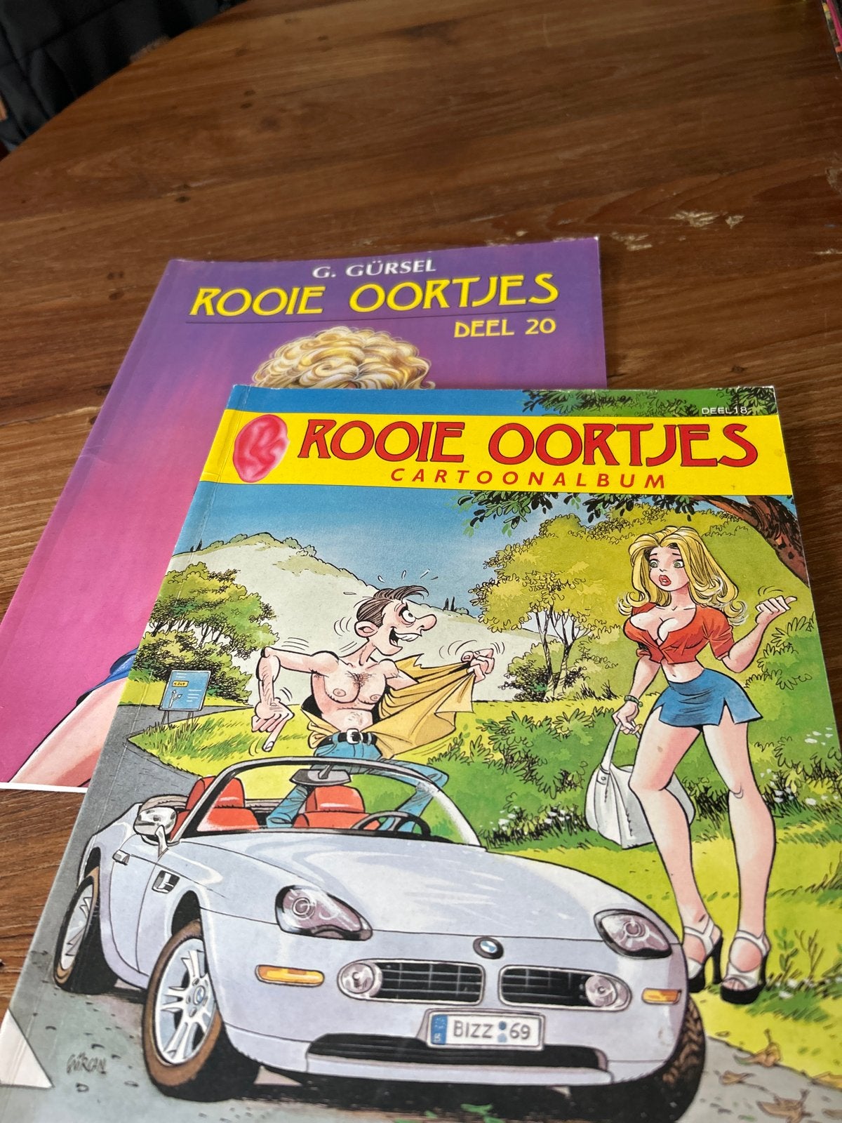 Rooie oortjes stripboeken 2 stuks, Boeken, Meerdere stripboeken, Ophalen, Zo goed als nieuw