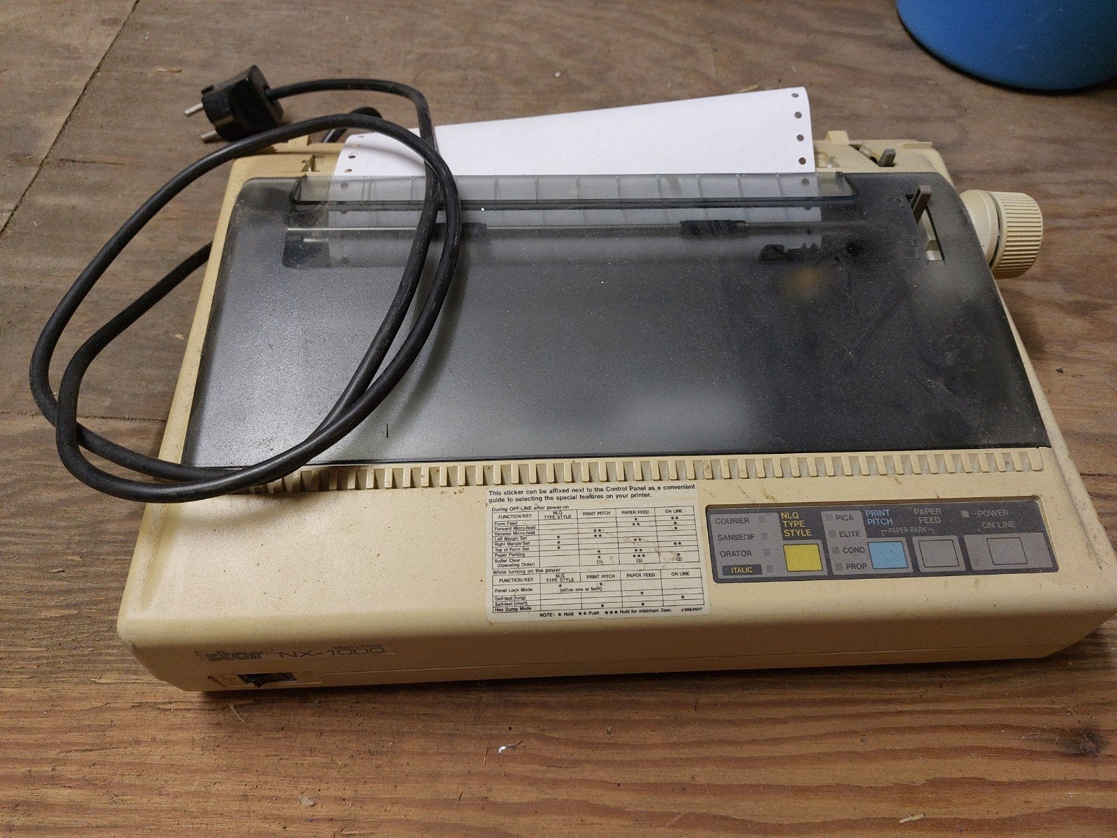 Star NX-1000 Multi-Font Matrixprinter - Werkend weggezet, Computers en Software, Zwart-en-wit printen, Gebruikt, Matrix-printer