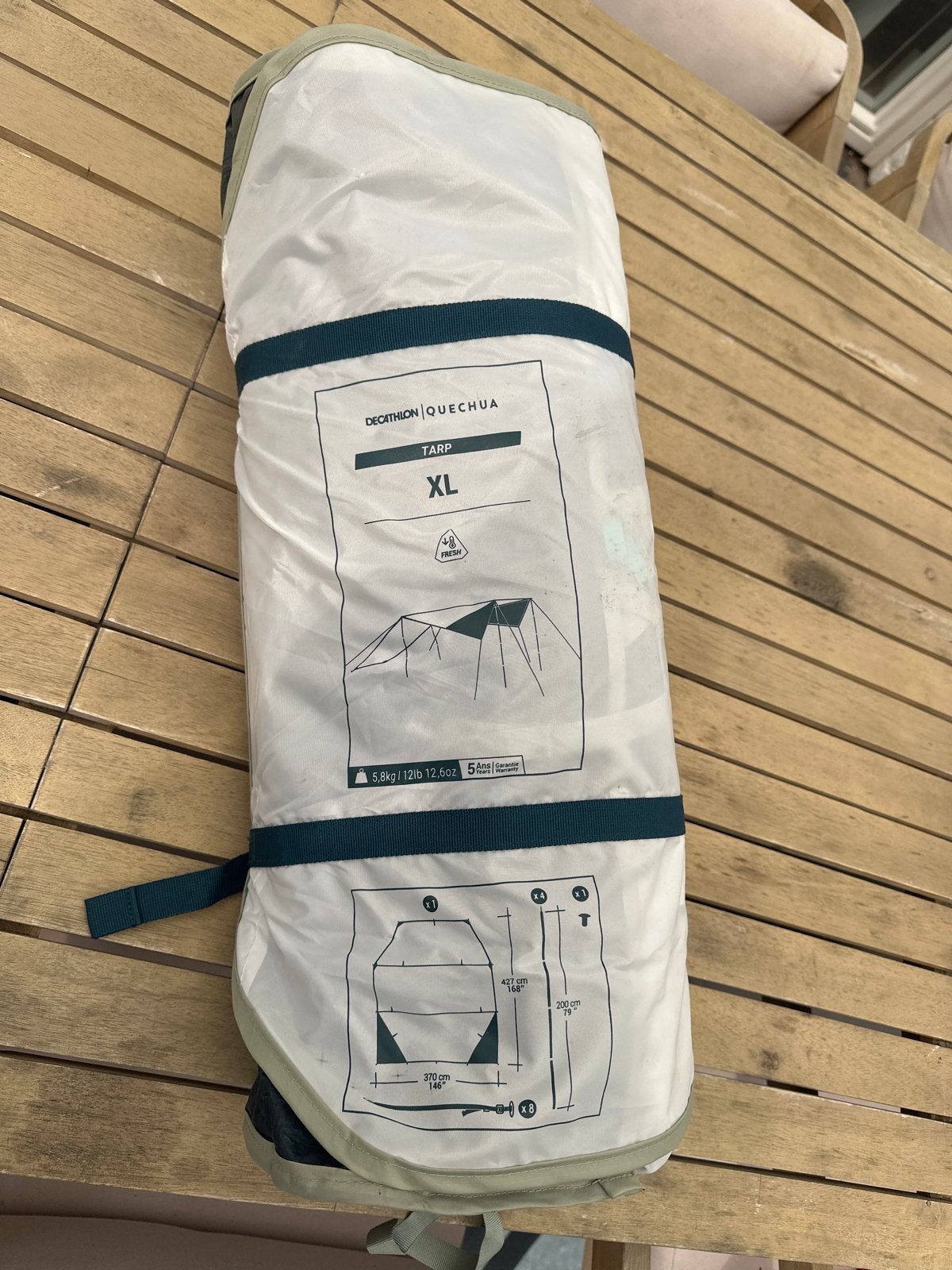 Decathlon Quechua Tarp XL, Ophalen, Zo goed als nieuw