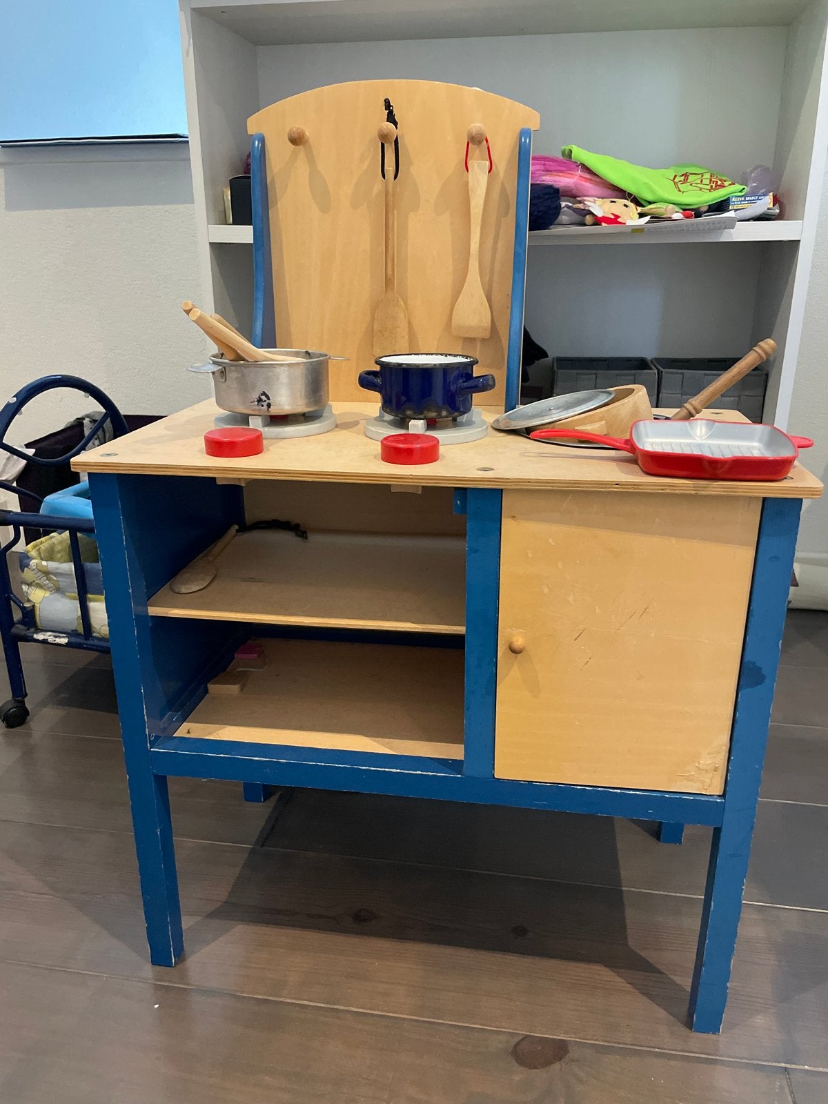 Houten speelkeuken met accessoires, Ophalen, Gebruikt, Hout, Speelkeuken