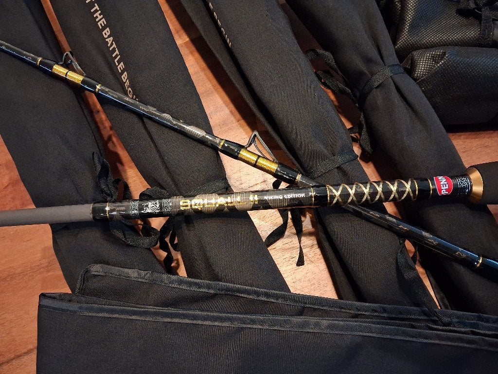 Penn Squall II Viking Edition Boat (10-20lb) 2.10m...topstok, Tinstraat, Werphengel, Nieuw, Ophalen of Verzenden