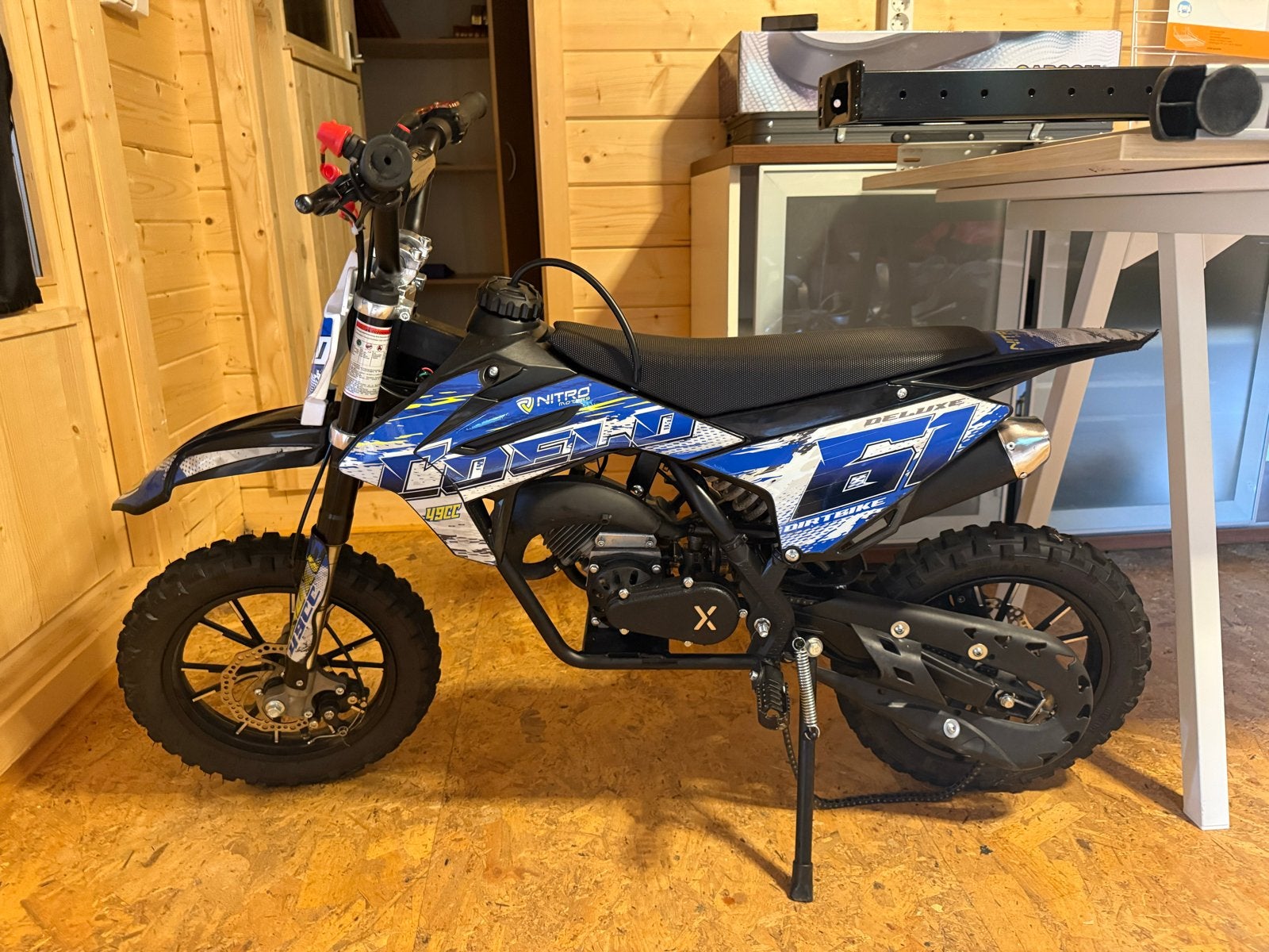 Nitro Deluxe Dirtbike - 50 cc voor handige harry., Fietsen en Brommers, Minibikes, Midibikes en Pitbikes, Ophalen of Verzenden