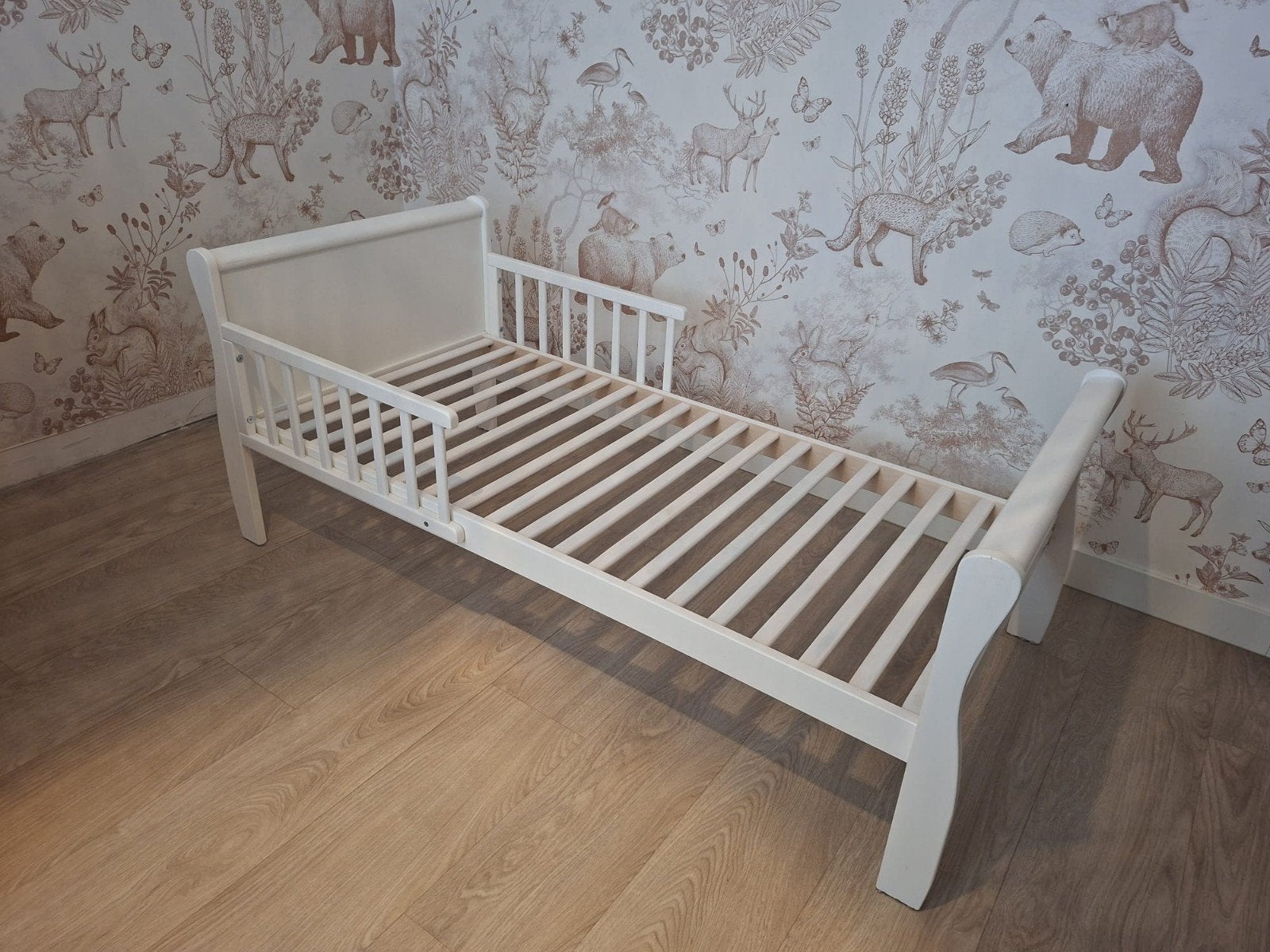 Woodies Noble Toddler peuterbed wit 140x70 cm., Kinderen en Baby's, Ophalen, 70 tot 85 cm, 140 tot 160 cm, Zo goed als nieuw