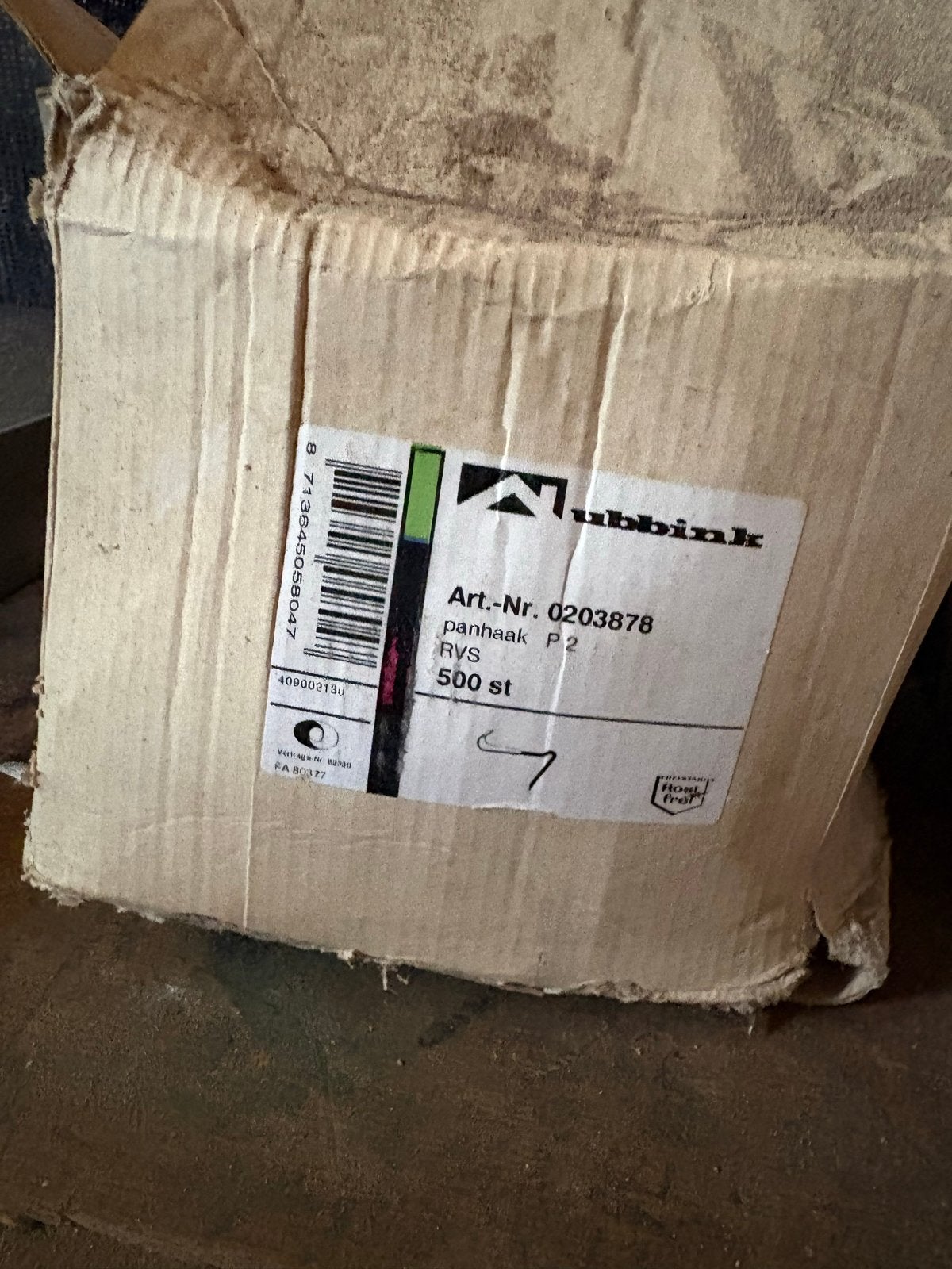 Nubbink RVS Panhaken P2, Ophalen, Overige typen, Nieuw, Minder dan 50 mm