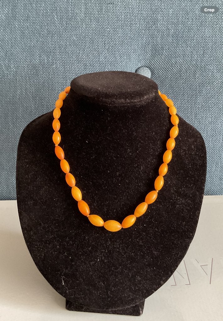Barnsteen ketting, Sieraden, Tassen en Uiterlijk, Antieke sieraden, Ophalen of Verzenden, Overige materialen, Ketting
