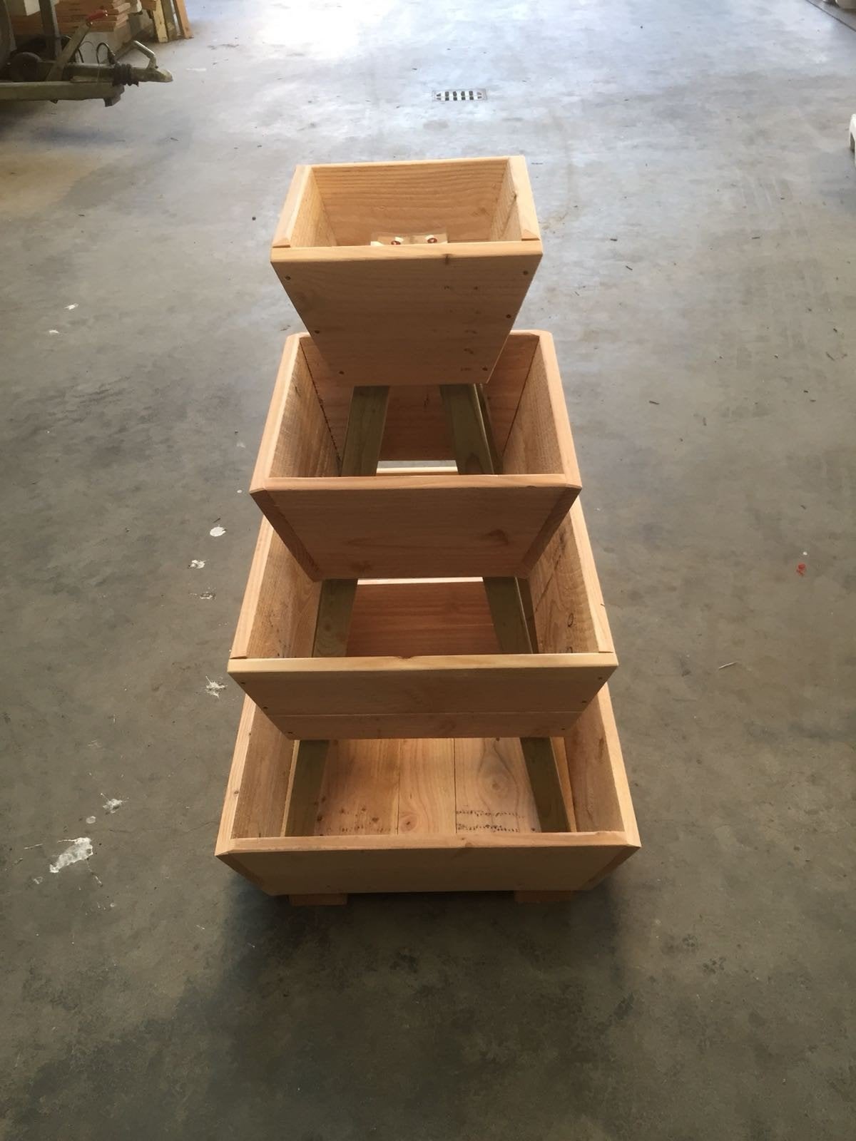 Houten plantenbak piramide - 4 lagen, Ophalen, Nieuw, Balkon, 60 cm of meer
