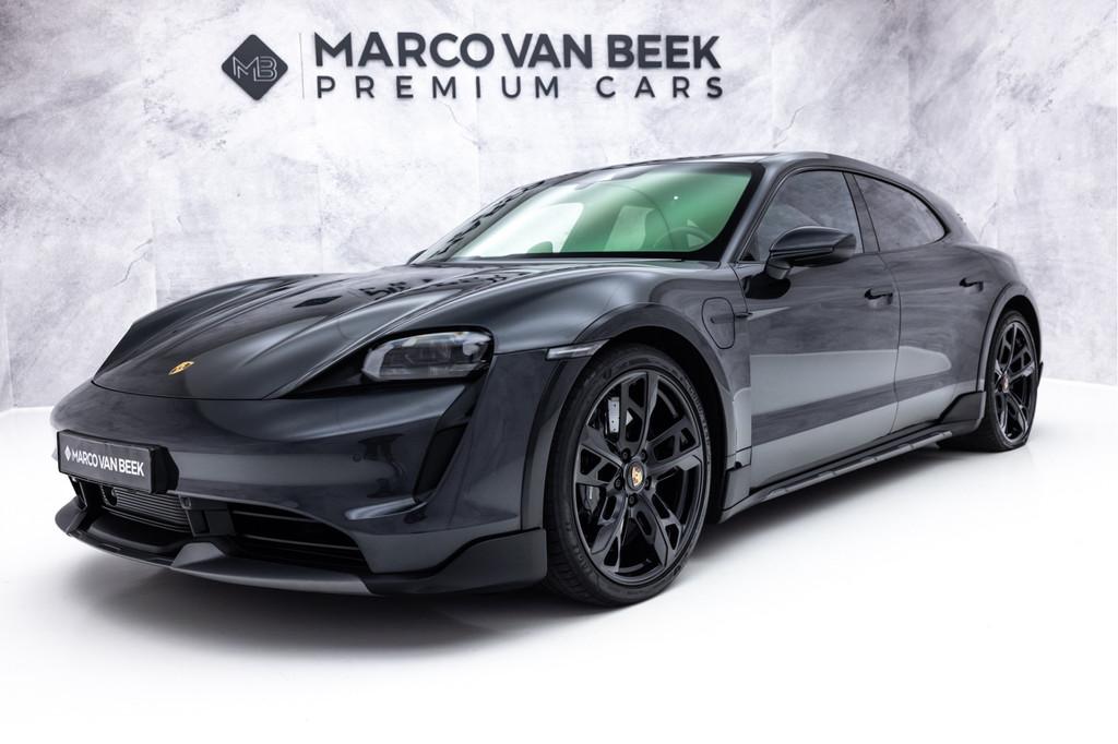 Porsche Taycan Cross Turismo Turbo S 93 kWh | Keramisch | Bu, Auto's, Porsche, Automaat, 12 maanden, Gebruikt, Zwart