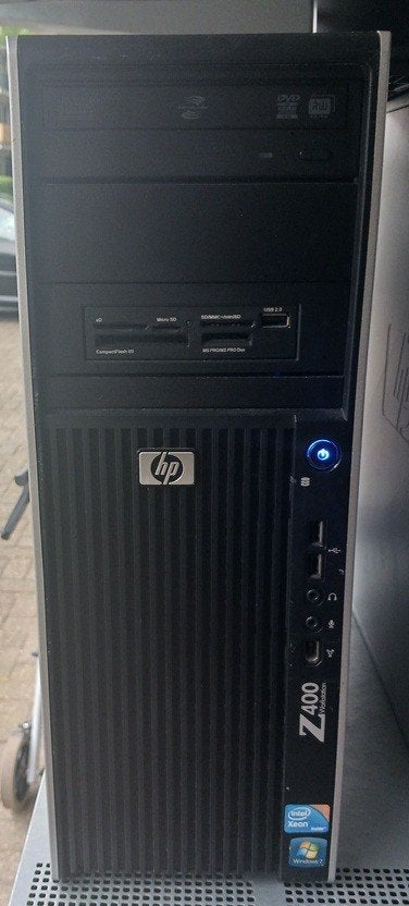 HP Workstation Z400 CMT (KK686ET), Computers en Software, Desktop Pc's, Ophalen, Gebruikt, HDD 1000GB + SSD 120GB, Intel Xeon