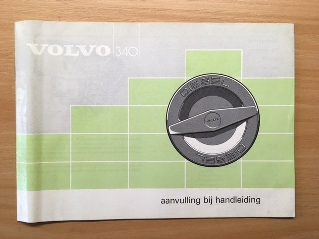Handleiding Volvo 340 Diesel - Aanvulling   1987  NL, Ophalen of Verzenden