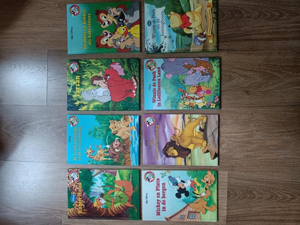 Disney boeken: Lion King, Tarzan, Winnie de Poeh, Robin Hood, Boeken, Ophalen of Verzenden, Zo goed als nieuw, Sprookjes
