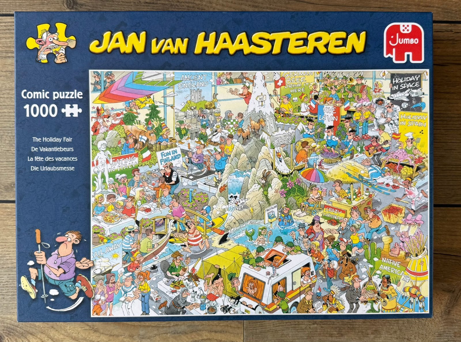 Jan van Haasteren - De Vakantiebeurs - 1000 - Compleet, Ophalen, 500 t/m 1500 stukjes, Gebruikt, Legpuzzel