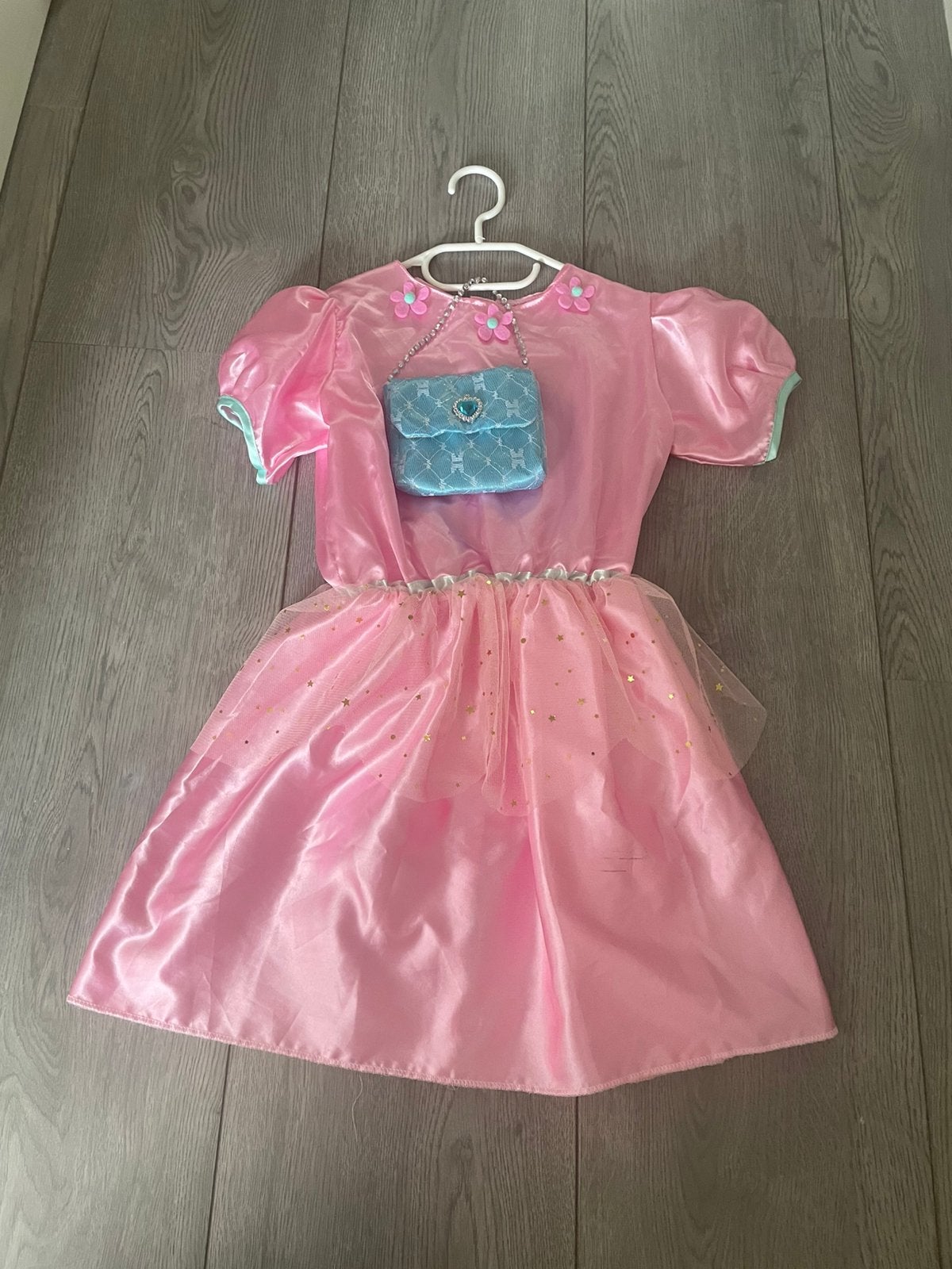 Prinsessenjurk met tasje voor meisje in kleuterleeftijd, Ophalen of Verzenden, Zo goed als nieuw, 110 t/m 116, Meisje