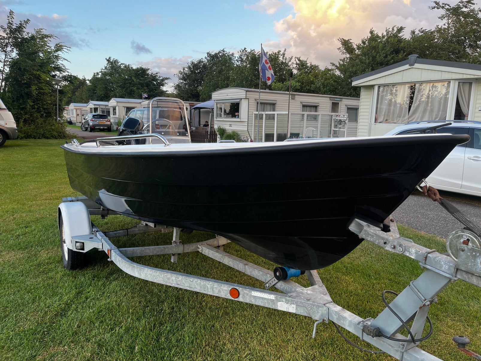 Verano 420 met mercury 9,9, Watersport en Boten, Vis- en Consoleboten, Met afstandsbediening, Elektrische start, Viertaktmotor