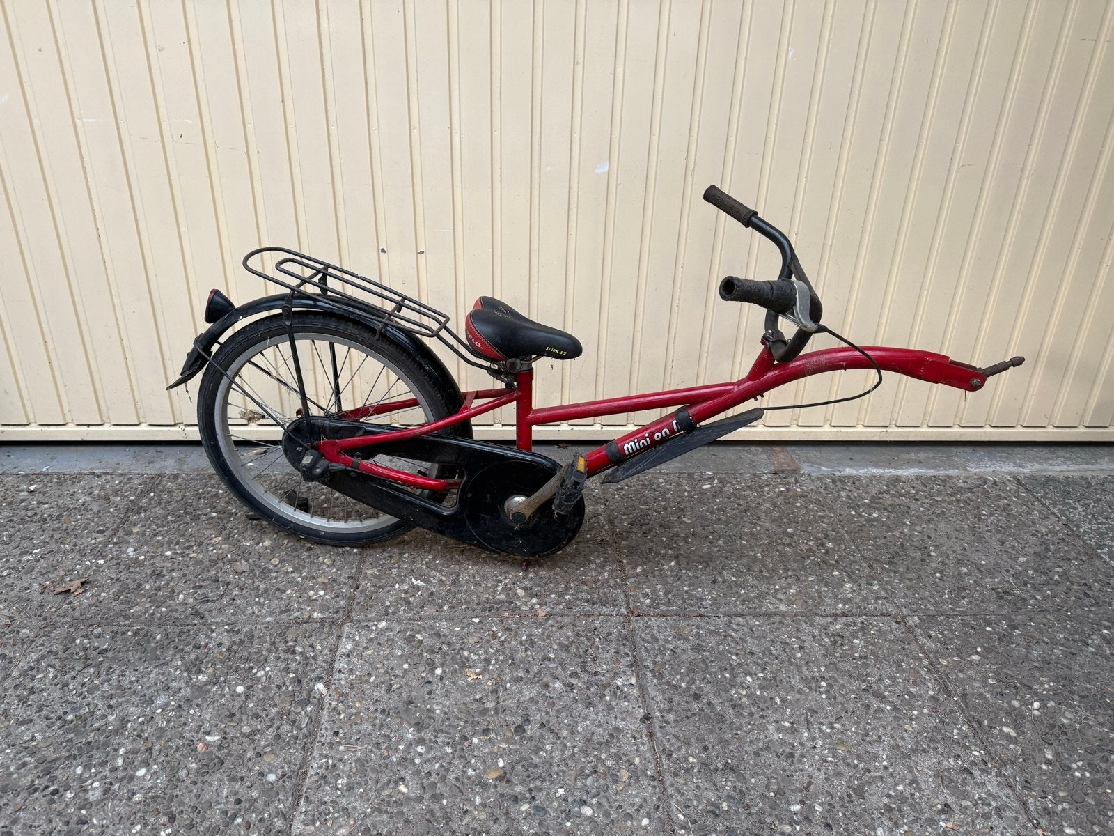 Aanhangfiets Mini on! met 2 bagagedragers, Ophalen, Gebruikt, Aanhangfiets, Minder dan 20 kg