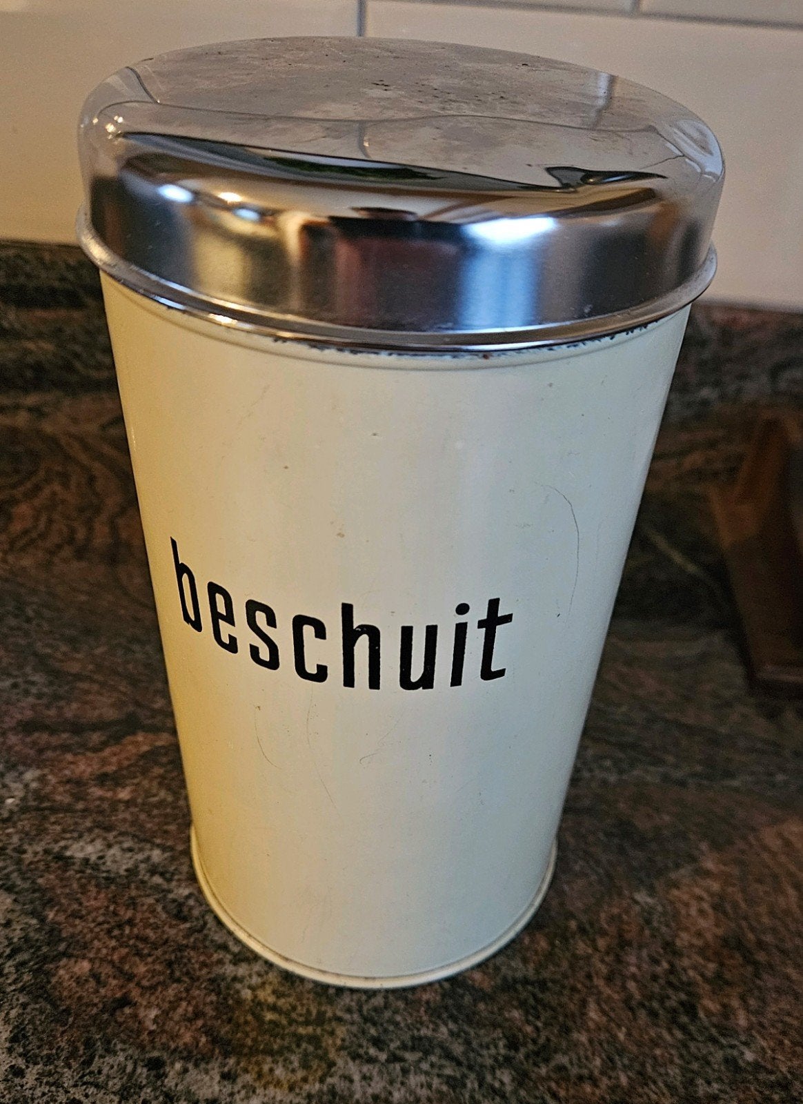 Vintage Brabantia beschuitbus, Made in Holland, Antiek en Kunst, Ophalen of Verzenden
