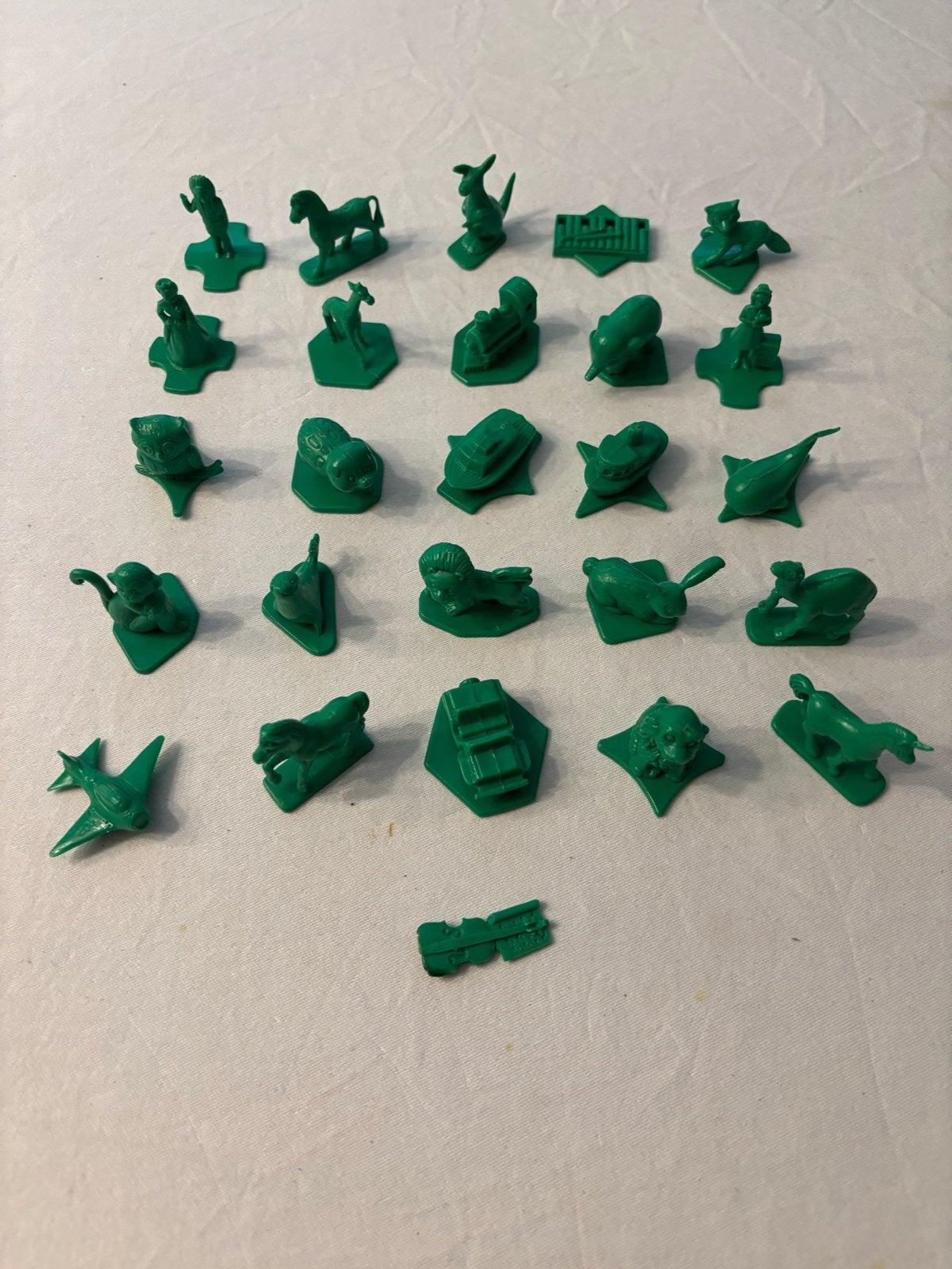 Vintage Tupperware Busy Blocks Groene Dieren en Vormen, Ophalen of Verzenden, Zo goed als nieuw, Groen, Overige typen