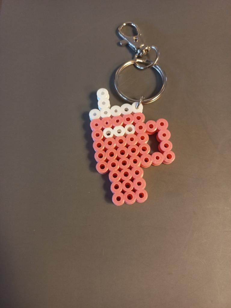 Handgemaakte roze sleutelhanger Stanley waterfles, Ophalen of Verzenden, Nieuw, Roze, Overige typen