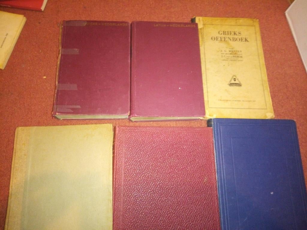Oude Taalboeken: Grieks, Latijn, Engels (Jaren '30), Boeken, Gelezen, Diverse auteurs, waaronder A.A.E.S. Roukens, Verzenden, WO