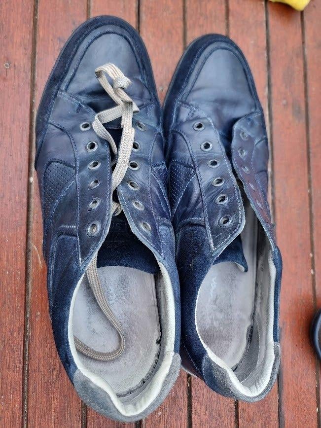 heren schoenen maat 43-44 Bieden, VanLeer, Blauw, Overige typen, Ophalen of Verzenden