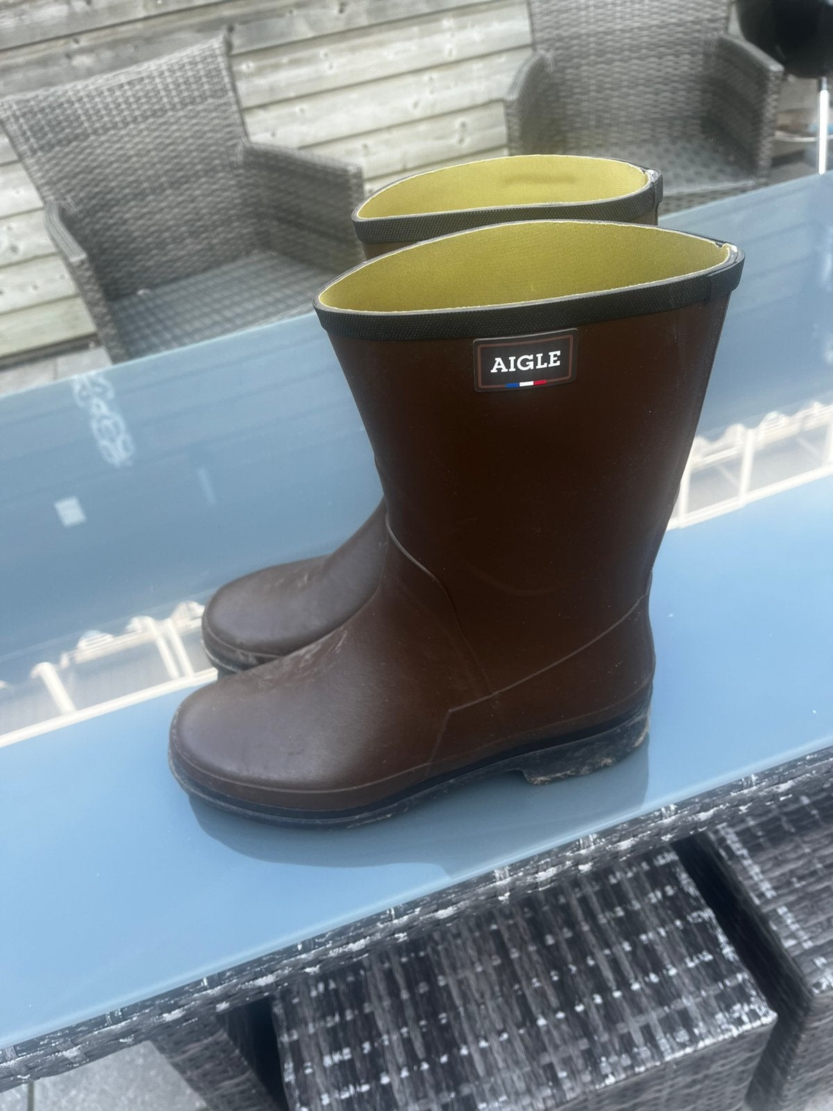 Aigle heren laarzen 44, Ophalen, Zo goed als nieuw, Overige typen