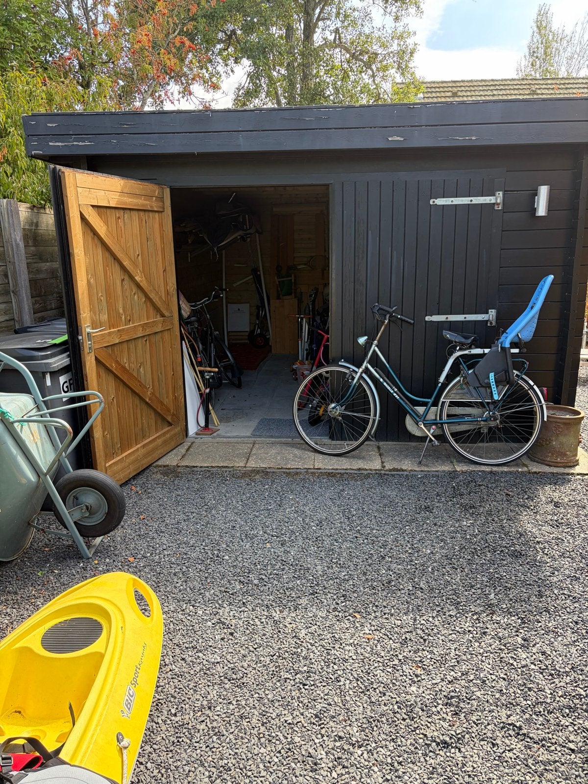 Stevige blokhut garage 3.60x6m, 4,5cm balken, Tuin en Terras, Ophalen, Blokhut, 500 cm of meer, Hout