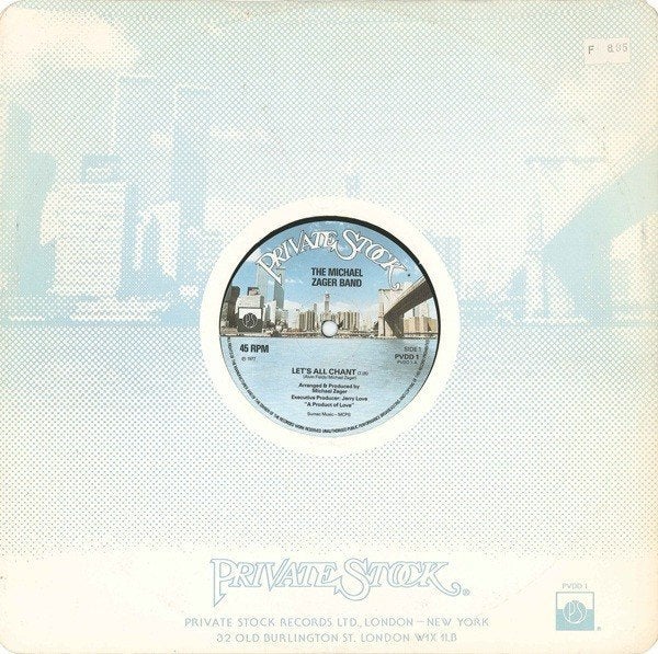 The Michael Zager Band – Let's All Chant / Love Express maxi, Gebruikt, Maxi-single, Dance, 1970 - 1979