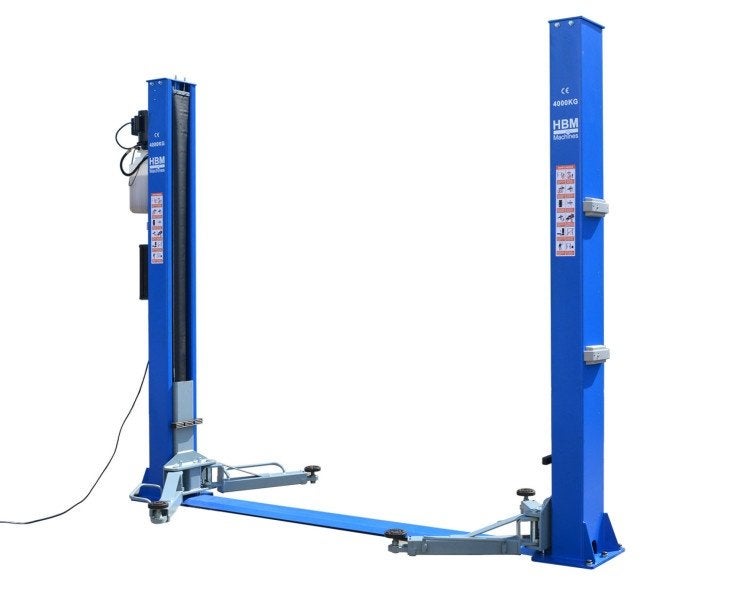HBM Professionele 2 koloms Hydraulische Hefbrug 4 Ton., Ophalen, Zo goed als nieuw