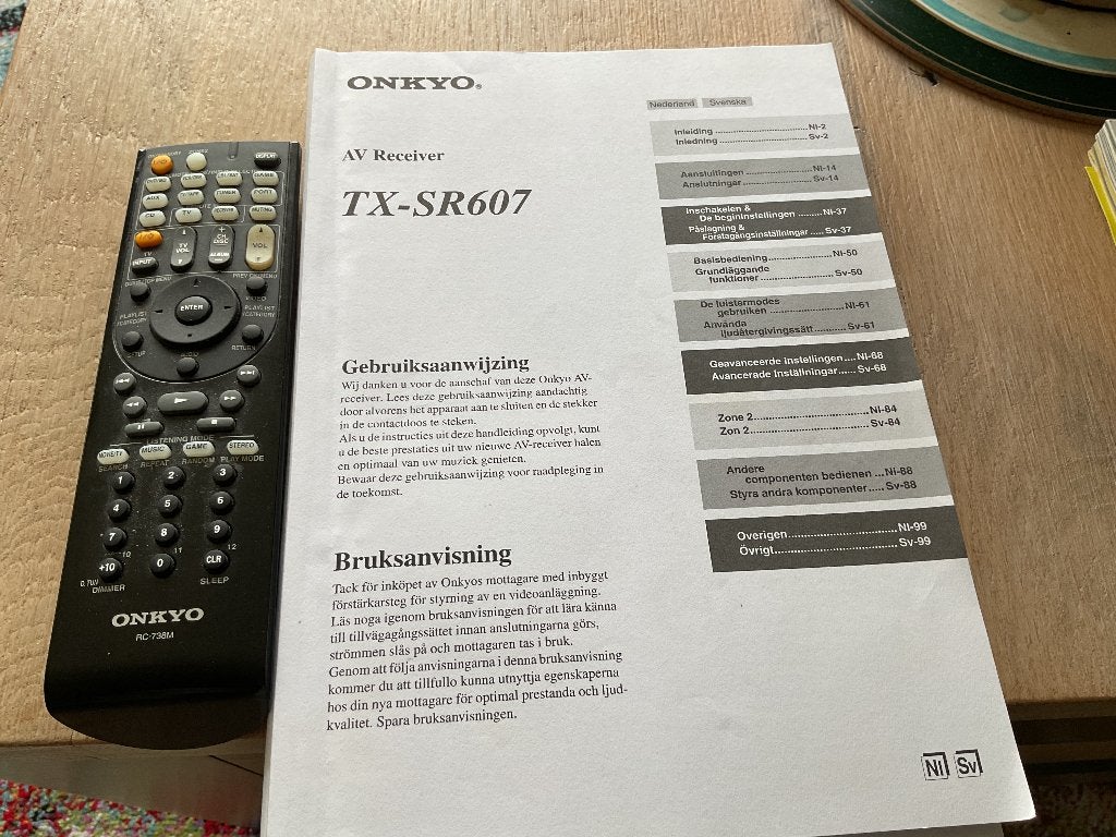 ONKYO TX - SR 607, Ophalen, Zo goed als nieuw, Audio