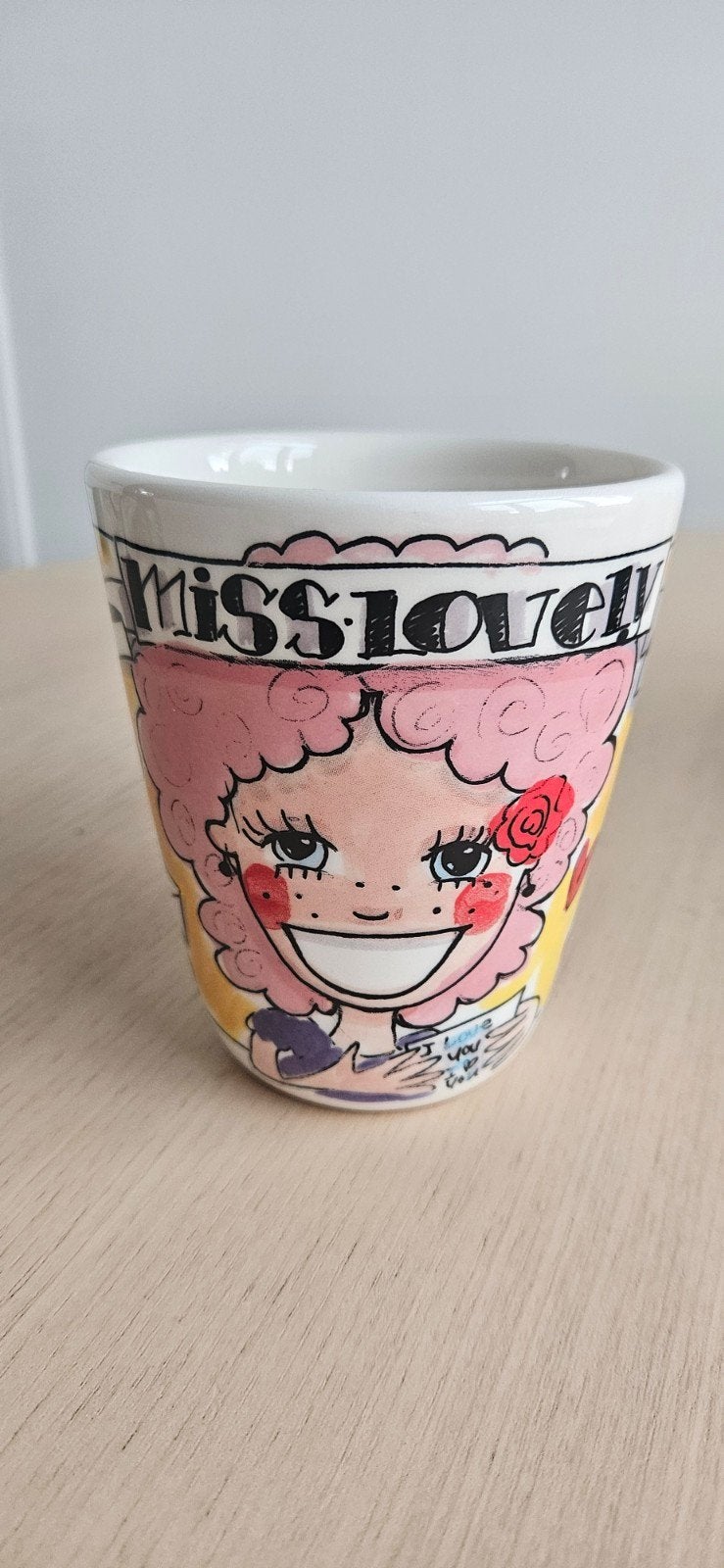 Blond Amsterdam mok - Miss Lovely, Ophalen, Mok, Zo goed als nieuw, Aardewerk