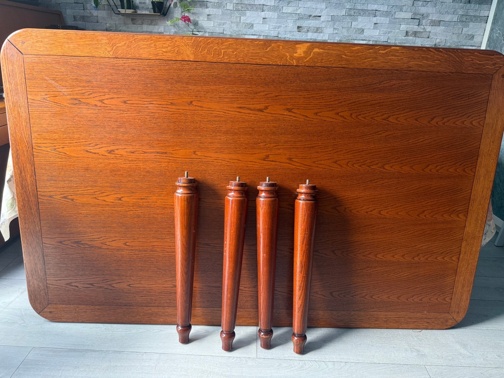 tafel, Zo goed als nieuw, Minder dan 100 cm, Hout, Ophalen