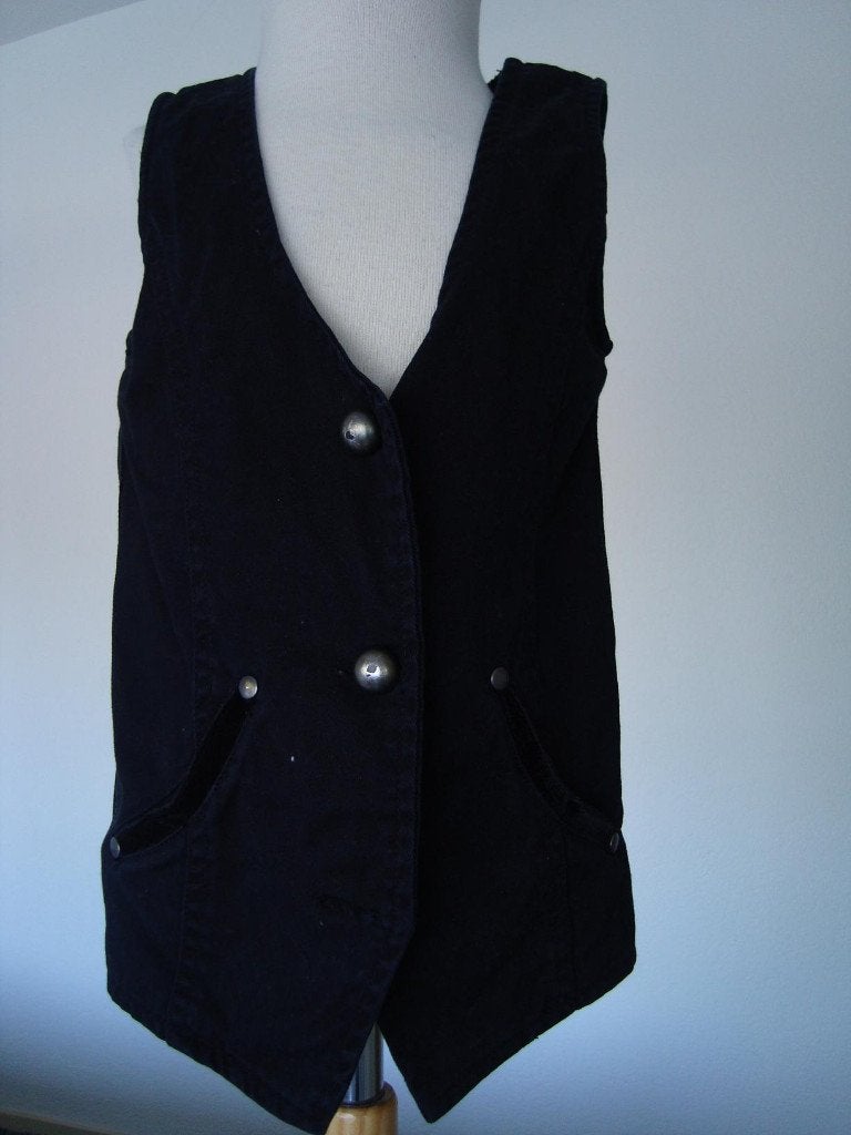 zwart GILET 98 leuk over een witte blouse!!, Verzenden, Gebruikt, Meisje, Overhemd of Blouse