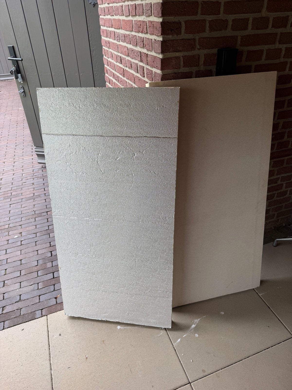 2 Isolatieplaten met gipsplaat, Doe-het-zelf en Verbouw, Platen en Panelen, Ophalen of Verzenden, Gebruikt, Overige materialen
