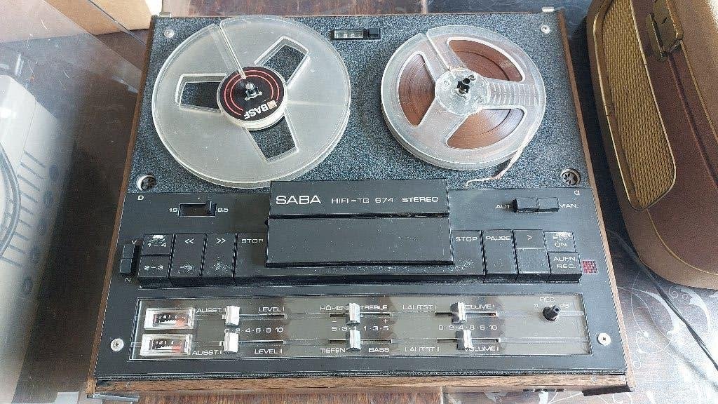 Saba bandrecorder TG 674, Ophalen of Verzenden, Bandrecorder, Met banden