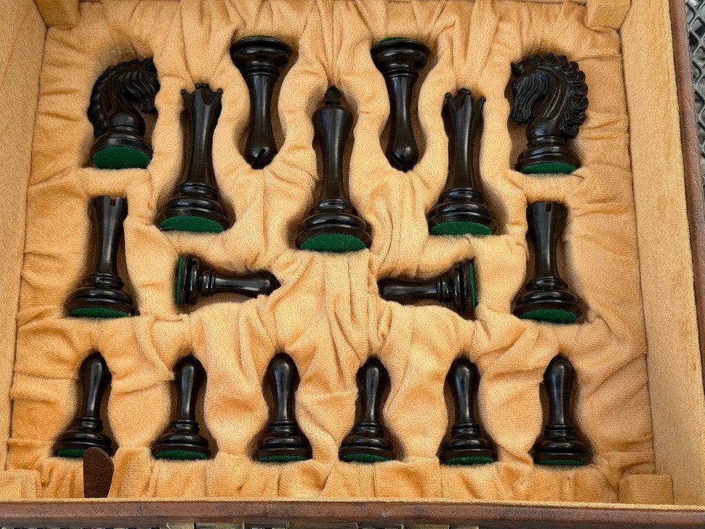 Avant Garde Luxury Staunton schaakset met koffer, Hobby en Vrije tijd, Ophalen of Verzenden, Minder dan 500 stukjes, Nieuw, Schaken